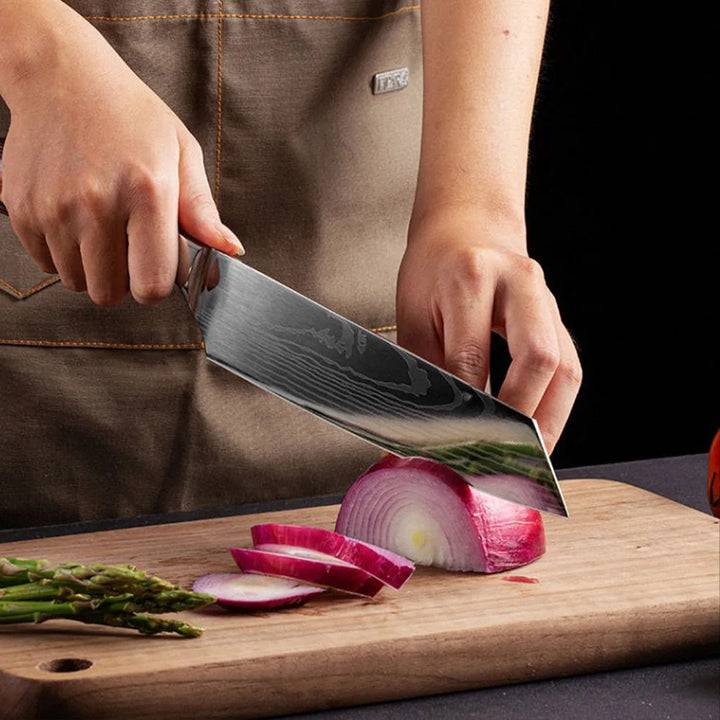 Sharp Chef Kitchen Knives Laser Damascus Knife for Meat Fish Fruit Bread Butcher Japanese Boning