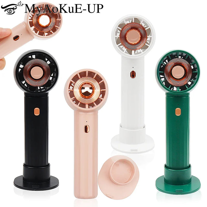 Portable eyelash extension fan